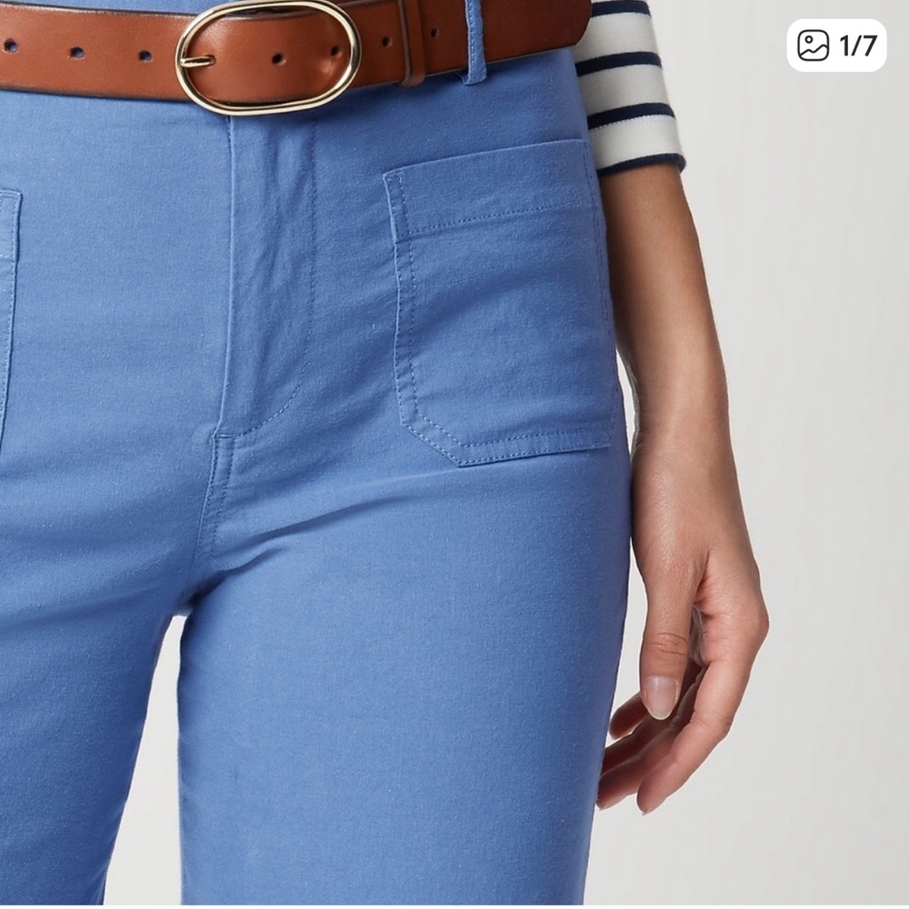 NWT J. Crew Lizzie Pant in Blue - Picture 9 of 11